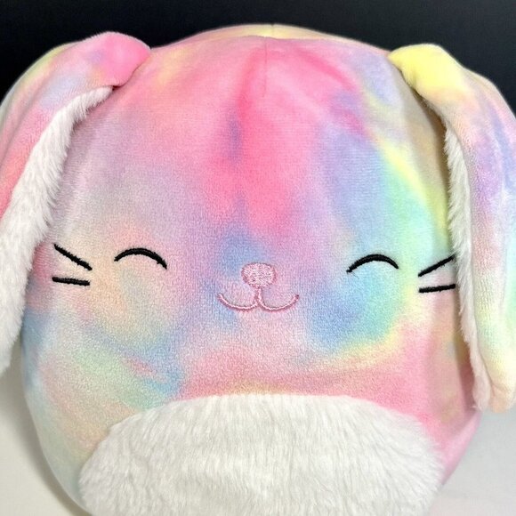 Squishmallows Kellytoy 2021 Springtime 8" Candy the Rainbow Bunny Plush Doll - Picture 2 of 11
